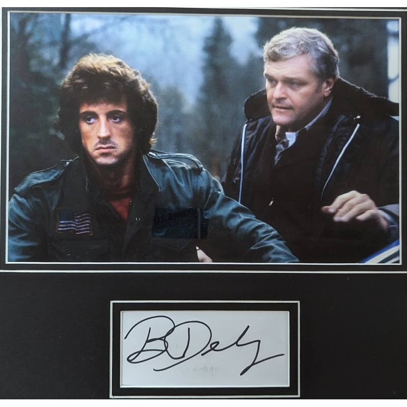 Buy Rambo First Blood 1982 Signed Autograph Card by Brian Dennehy ...