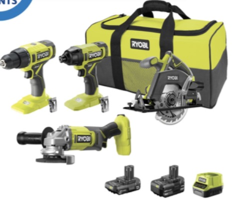 Buy Ryobi 18V ONE 4 Piece power tool Kit R18X4C1422B MyDeal