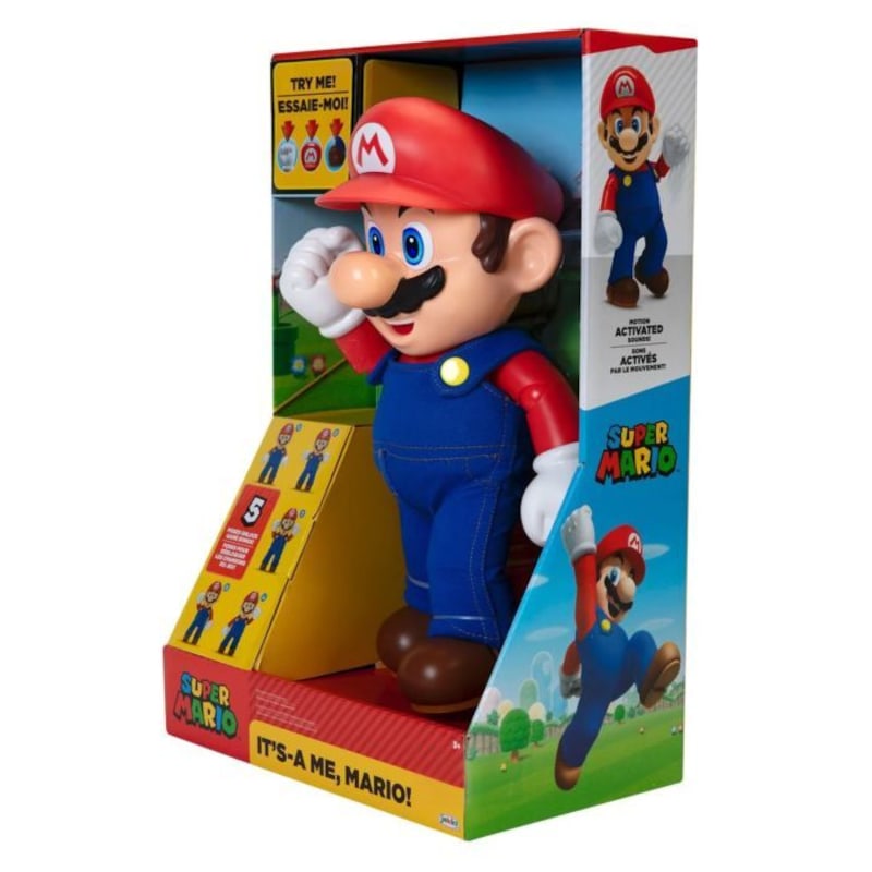 Super Mario It S A Me Mario 12 Action Figure With Sound Buy Action Figures