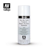 VALLEJO 28532 AEROSOL SATIN VARNISH 400ML HOBBY SPRAY PAINT