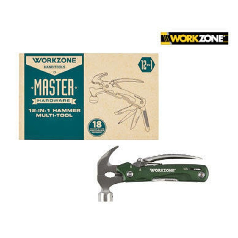 Buy Workzone Hand Tools 12 in 1 Hammer Multitool MyDeal