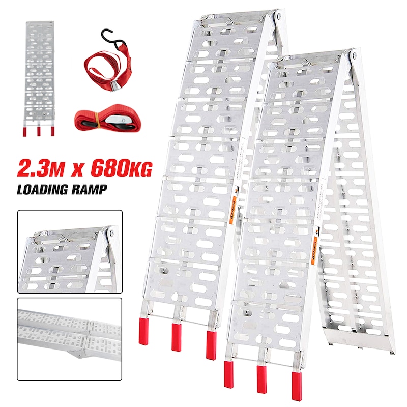 Buy Oppsbuy 680KG Loading Ramp (2pcs) Aluminum Folding ATV Loading Ramp ...