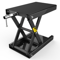 Motorcycle Lift Table Bike Stand Jack Steel Motorbike Scissor Lift Jack Crank Hoist Stand 500KG(1100 lbs)