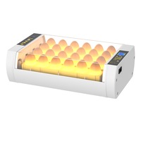 Oppsbuy 24 Egg Incubator Automatic Digital Hatching Chicken Eggs Hatcher with LED Candle Lamp