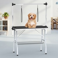 Oppsbuy Dog Pet Grooming Table Anti Slip Salon Vet 2 Loops W/basket