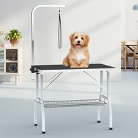 Oppsbuy Dog Pet Grooming Table Anti Slip Salon Vet W/basket