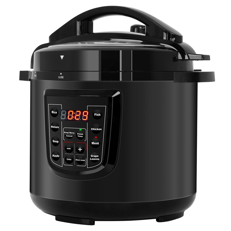 Buy Oppsbuy Electric Pressure Cooker, Non Stick Cooker, Black Stainless