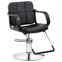 Oppsbuy Salon Chair, Hydraulic Barber Chair with Adjustable Height & 360 Degree Rotation - Heavy Duty 150KG Capacity, for Salon, Spa, or Home Use