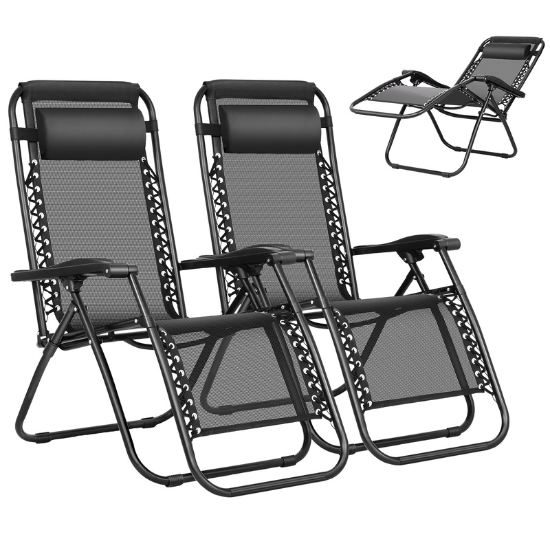 Buy ZeroGravity Reclining Beach Chair Set Lounge Recliner Sling Chairs