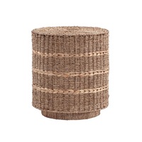 Bertha Side Table Round Woven