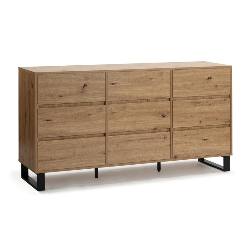 Buy Kodu Caleb Chest 9 Drawers Tallboy Industrial Storage Dresser