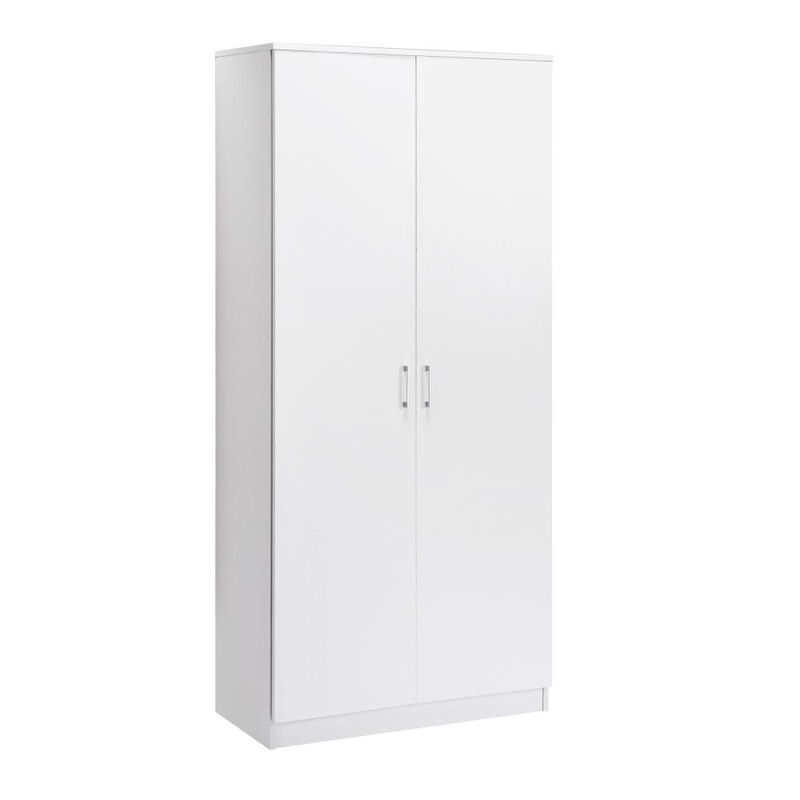 Buy Ivy Pantry Cupboard Storage Cabinet 2 Door 5 Tier Shelf White - MyDeal