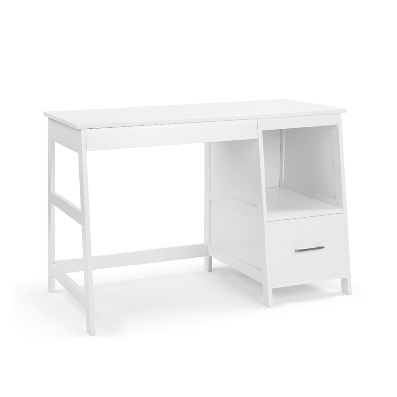 Buy Kodu Ria Desk Study Computer Table Home Office 1 drawer shelf white