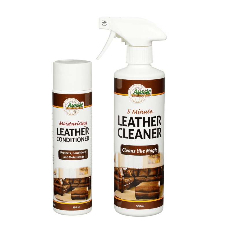 Buy Aussie Furniture Care Leather Cleaner & Conditioner Combo MyDeal