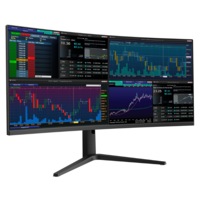 QSM 34" Curved UWQHD 21:9 Ultrawide 144Hz 1ms Gaming and Office Monitor (3440 × 1440)
