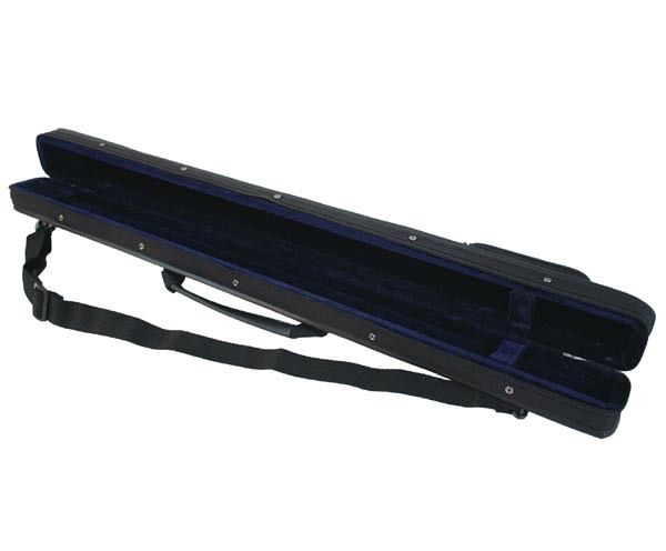 SKY High Density Wood Bow Case For 2 Violin/Viola/Cello Bows - Brown, With Strap