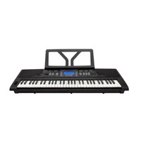 Crown CK-28 Touch Sensitive Multi-Function 61-Key Electronic Portable Keyboard with USB (Black)