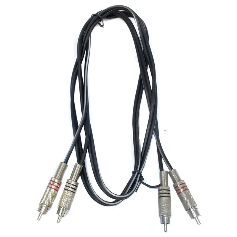 Buy Leem 5ft Interconnect Cable (2 x Metal RCA Jack Plugs 2 x Metal