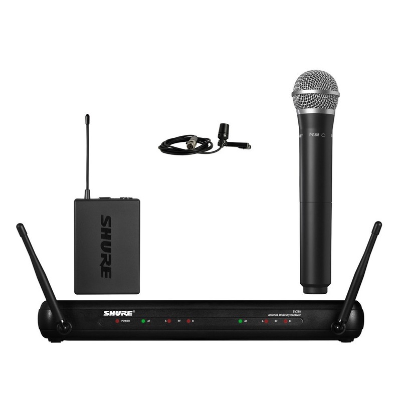 Buy Shure SHRSVX1288CVLJ9 Wireless Microphone System SVX1 Tx; CVL
