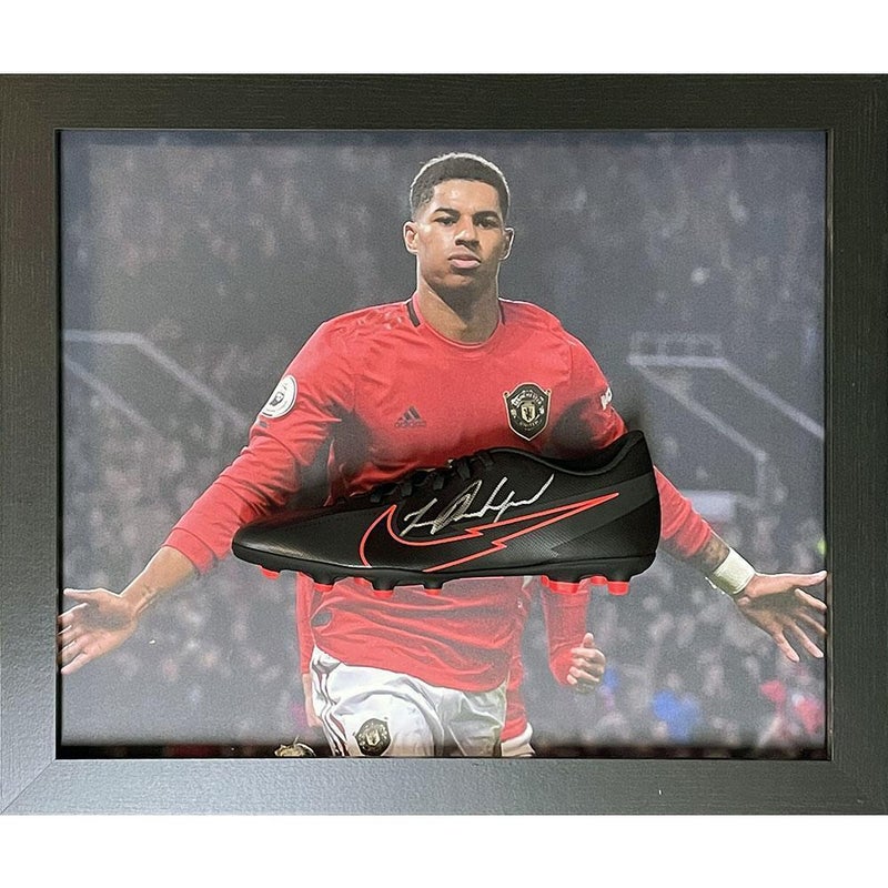 Marcus Rashford Signed Framed Manchester United Football Shirt