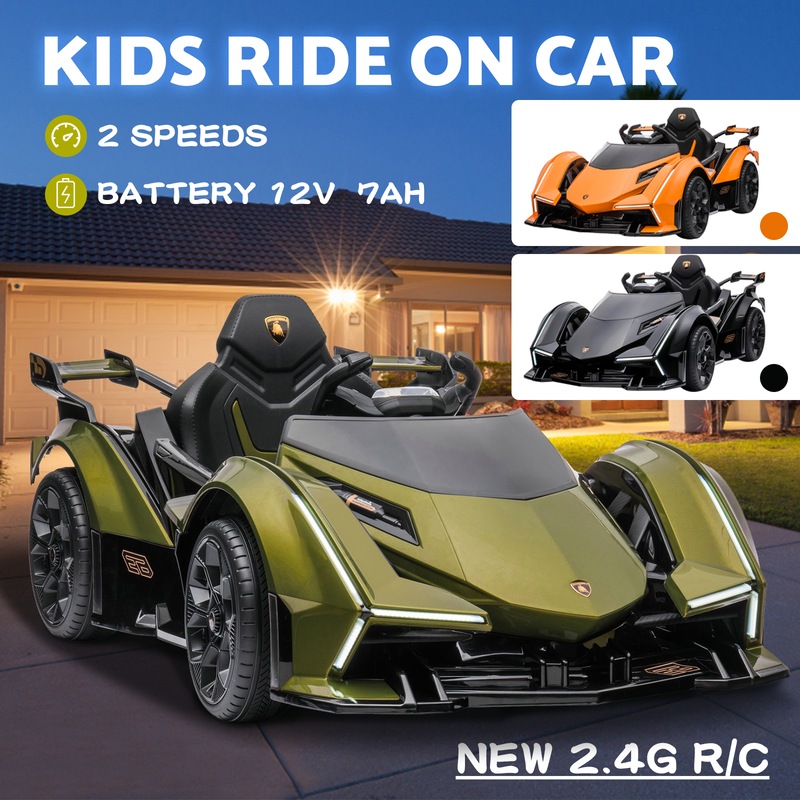 Buy Kids RideOn Toy Electric Car Lambo V12 2 Speed Fantasy supercar