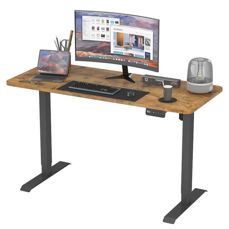 Buy Ufurniture Electric Standing Desk 140cm Motorised Sit Stand Up ...