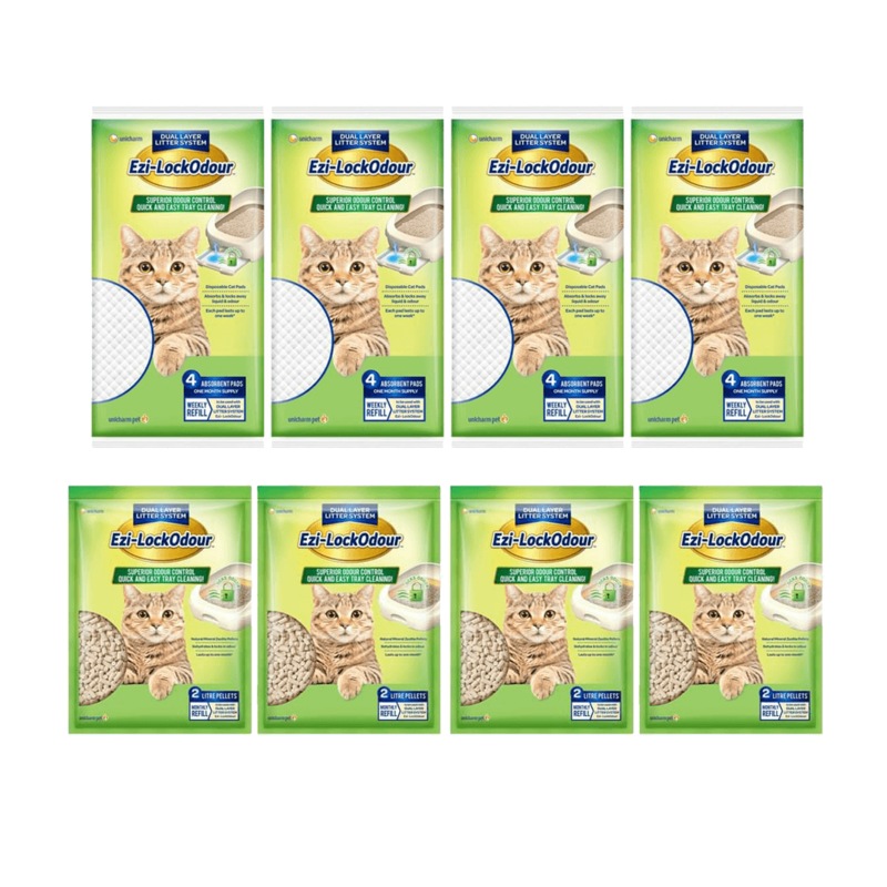 Buy EZILOCKODOUR Bundle Absorbant Cat Pads X 4 Natural Mineral Zeolite