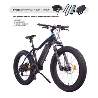 NCM Aspen Fat Electric Bike, E-Bike, 48V 13Ah 250W, E-MTB 624Wh Battery [Black 26']