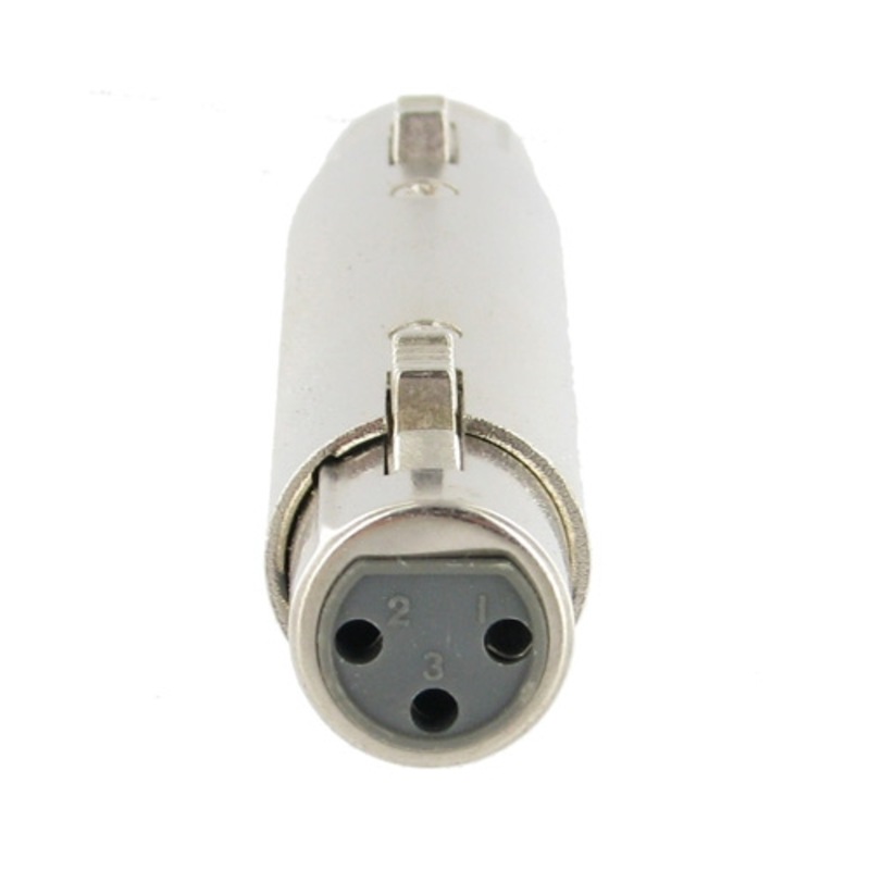 Buy 3Pin XLR Gender Bender Adaptor FemaleFemale for Microphone Leads