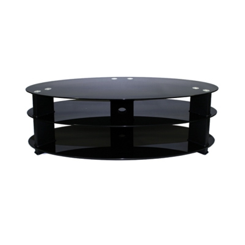 Buy 3 Shelf Black Glass Entertainment Unit Stand for Plasma LCD LED TV