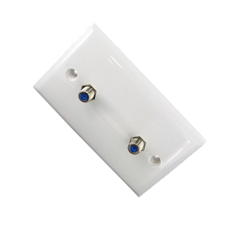 Buy Dual FType Wall Plate for TV Antenna / Aerial suits Foxtel MyDeal