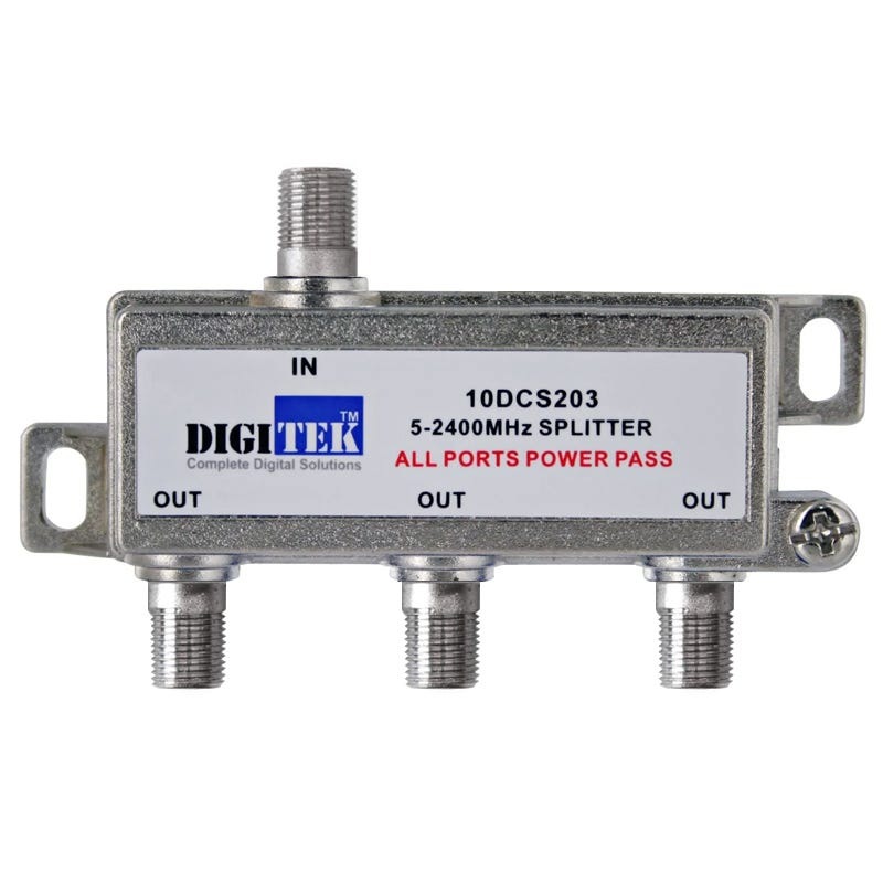 Buy TV Antenna Splitter Digitek 3Way Aerial FType 52400MHz Power