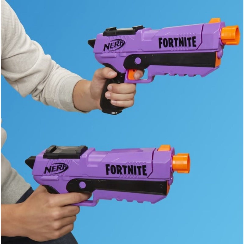 Nerf Fortnite Dual Pack Includes 2 Fortnite Blasters and 6 Nerf Elite Darts  - Nerf