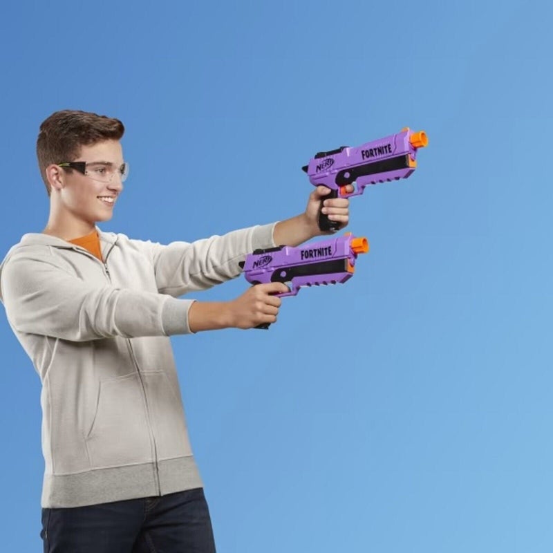 Nerf Fortnite Dual Pack Includes 2 Fortnite Blasters and 6 Nerf Elite Darts  - Nerf