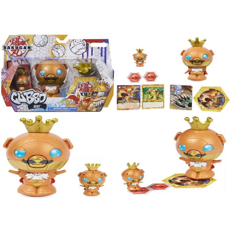Buy Bakugan Gold King Cubbo Deka Pack Jumbo Figure Ages 6+ Toy Card Bundle  Dragon - MyDeal