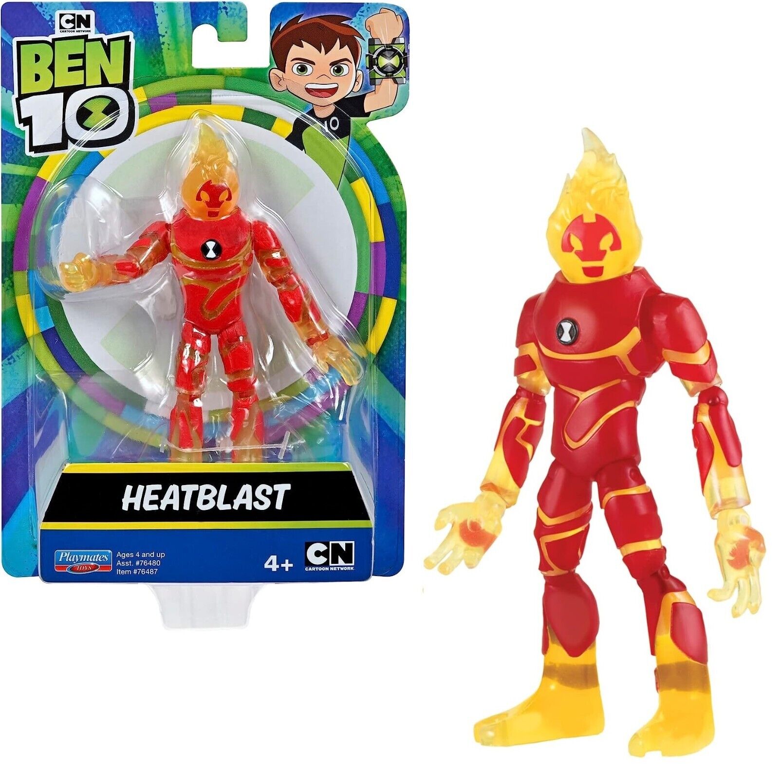 Buy Ben 10 Basic Figure Heatblast Assorted Cartoon Network Ages 4+