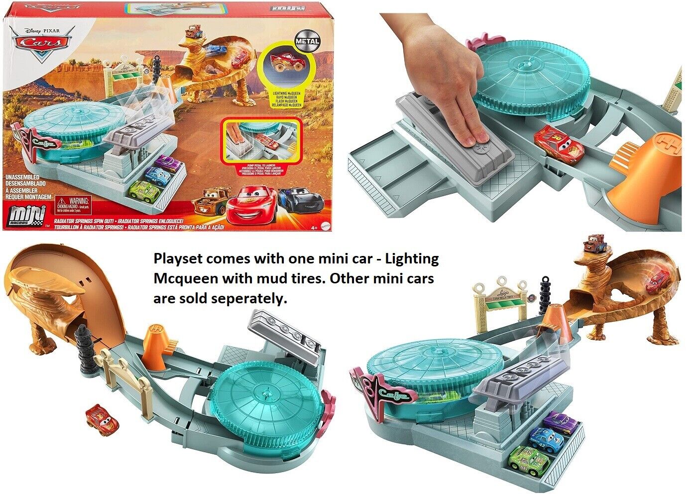 Buy Disney Cars Mini Racers Radiator Springs Spin Out Lightning