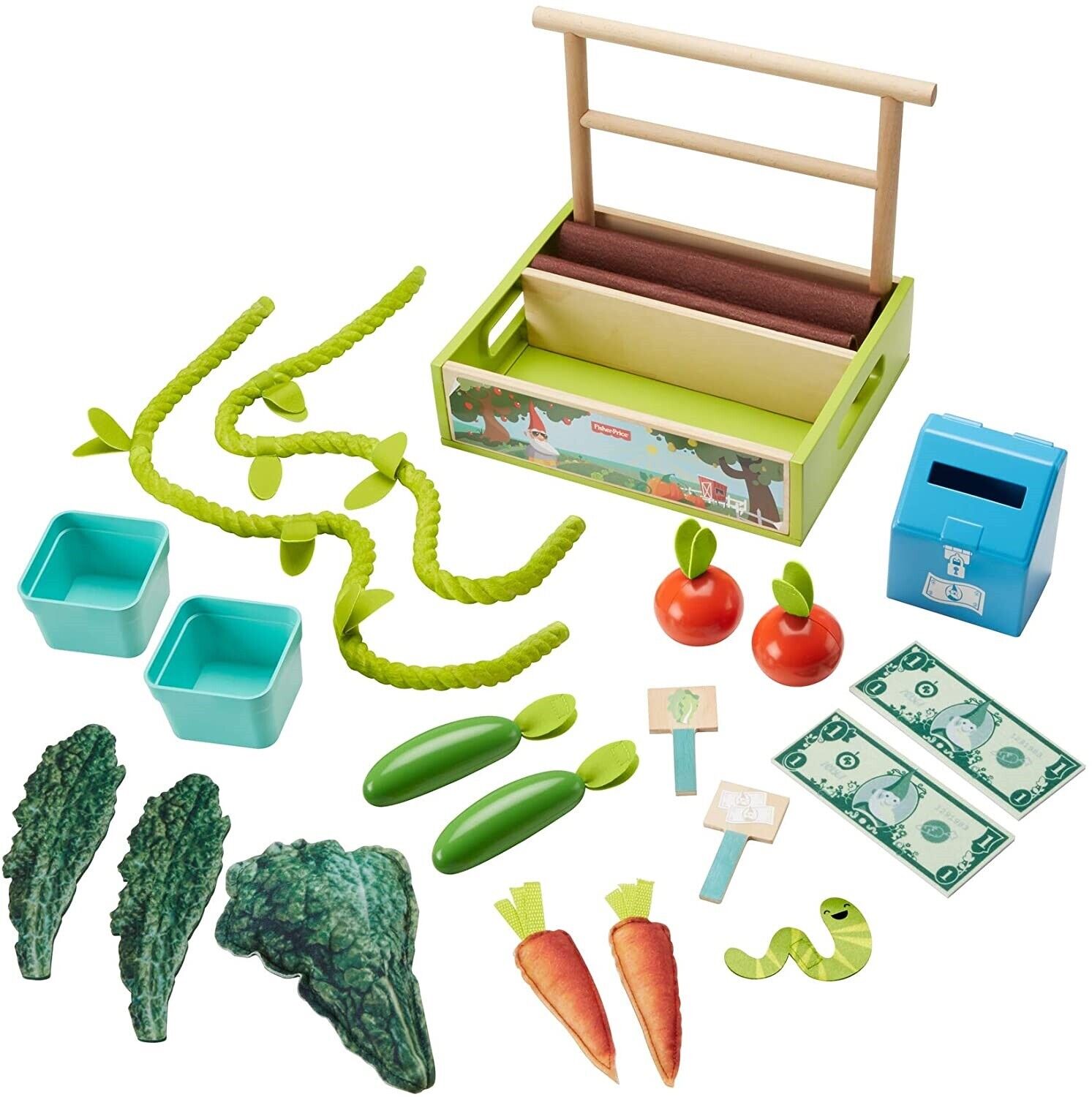 Buy Fisher Price Farm to Market Stand Ages 3 Toy Garden Plant Grow Vine Food Veggie MyDeal