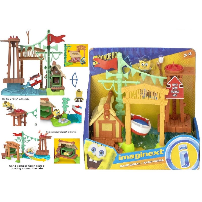 Buy Fisher-Price Imaginext SpongeBob Camp Coral Campground Playset