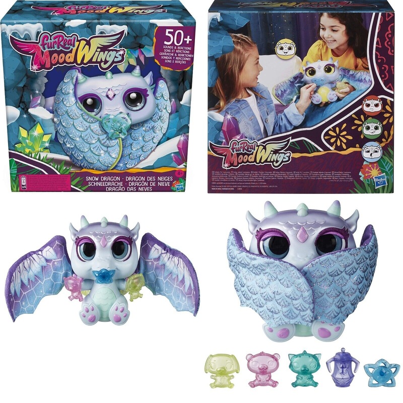 Buy FurReal Friends Moodwings Snow Dragon Interactive Pet New Toy 50 ...