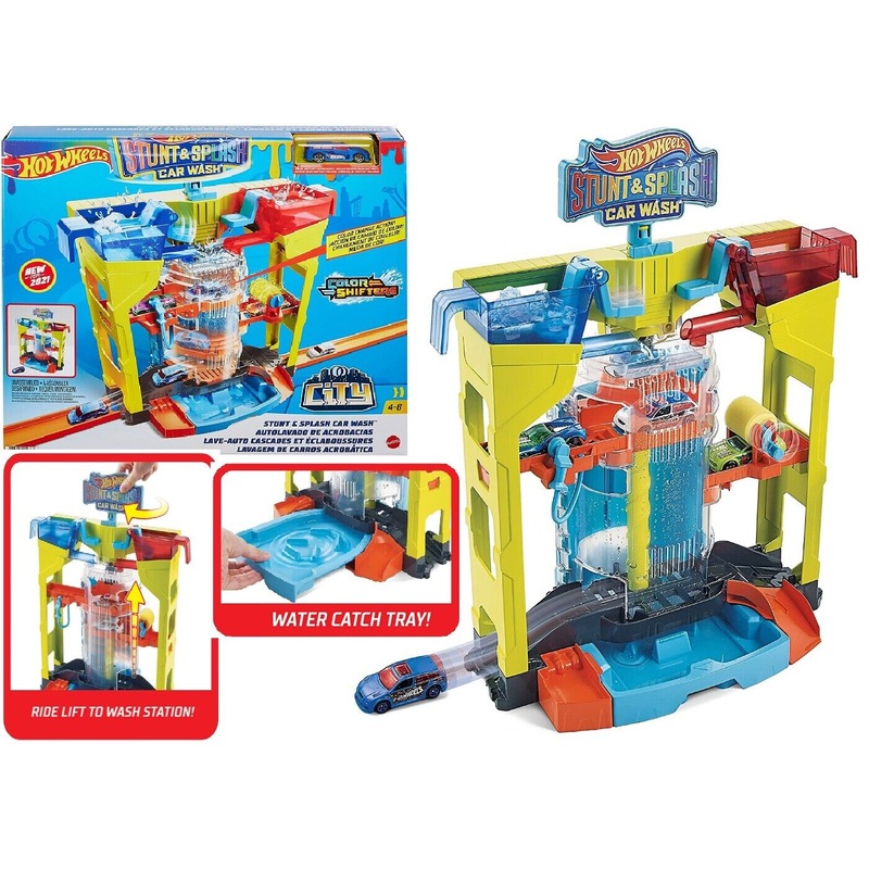 Buy Hot Wheels Colour Shifters Stunt Splash Car Wash Ages 4+ Toy Race ...