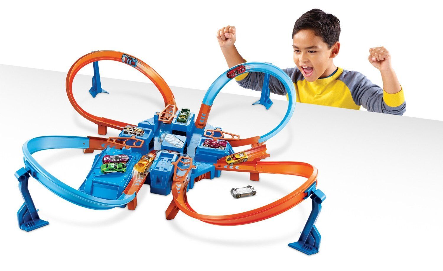 Hot wheels criss cross crash track set discount