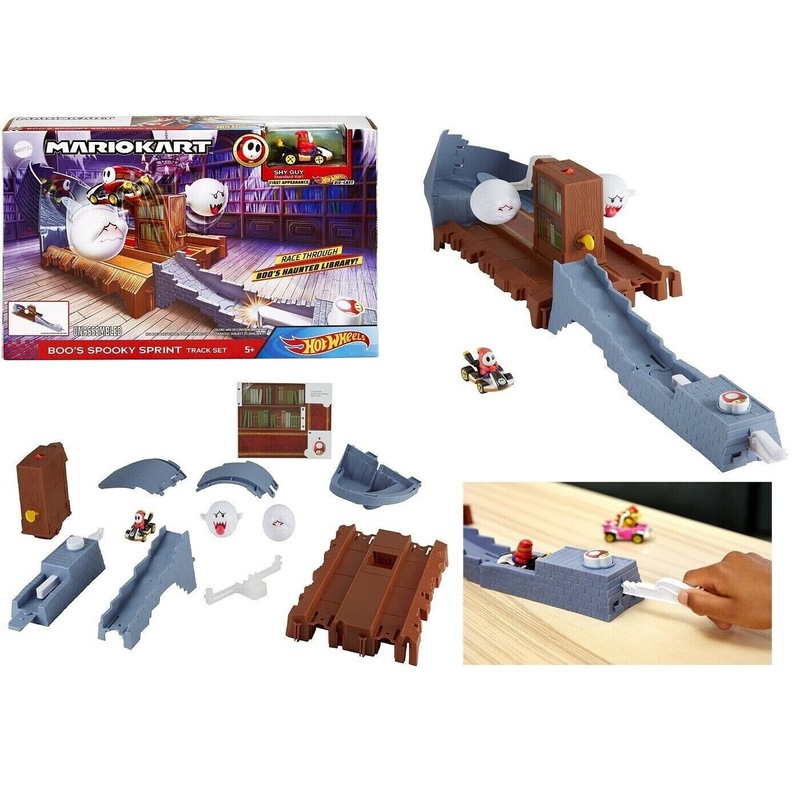 Buy Hot Wheels Mario Kart Boo Spooky Sprint Unassembled Race Track for
