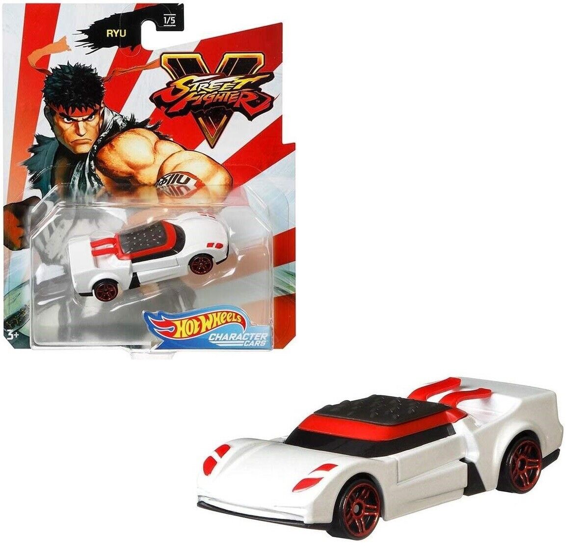 Hot Wheels Street Fighter Car 3 Toy Race Ryu Blanka Vega Bison Fight Chun Li
