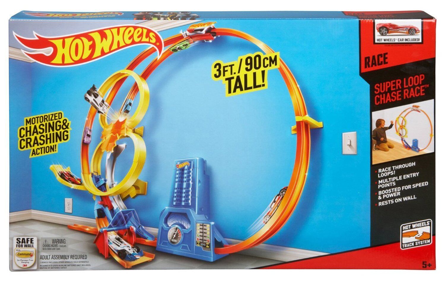 Hot Wheels Super Loop Chase Race Track orders Set