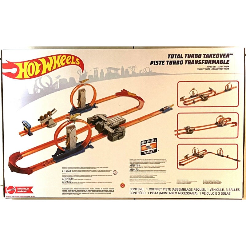  Hot Wheels Track Builder Total Turbo Takeover Set