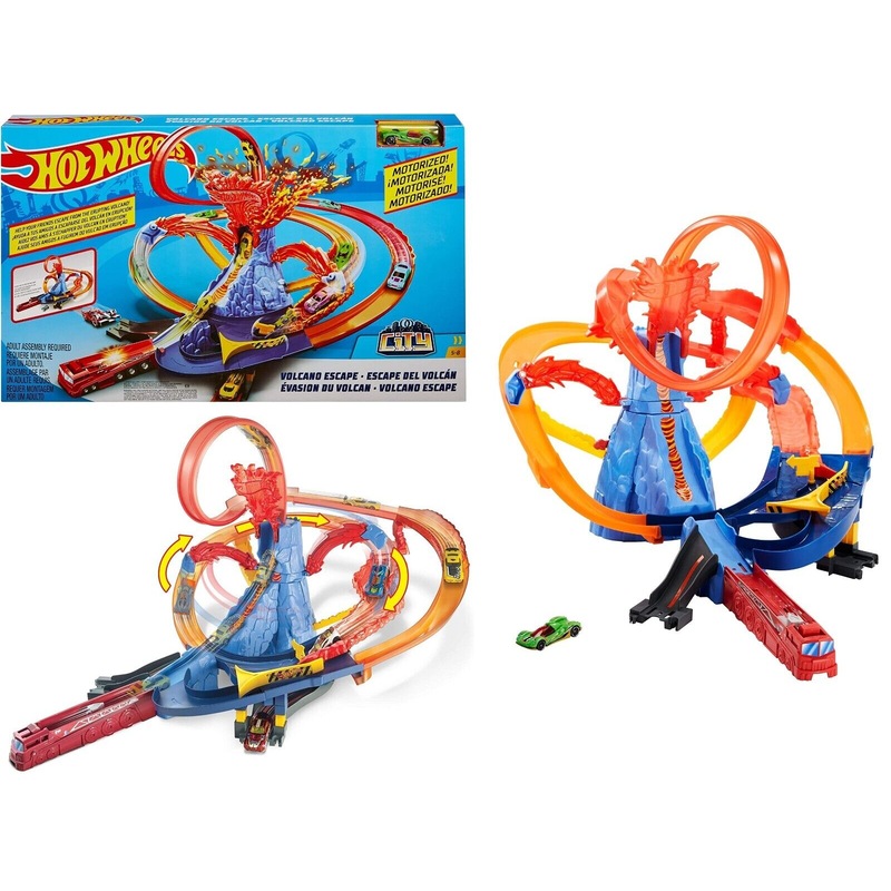 Buy Hot Wheels Volcano Escape Track Set Ages 5+ New Toy Race Car Play