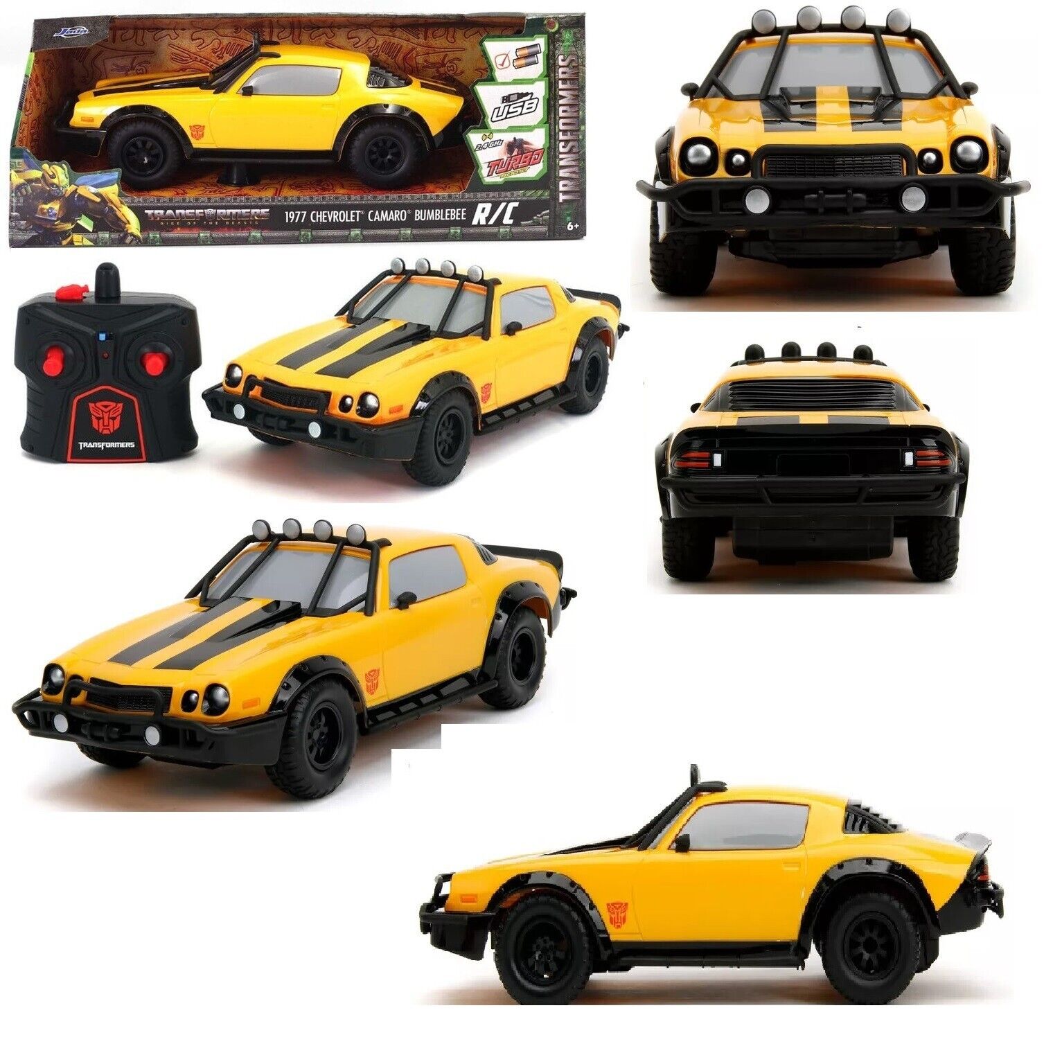 Buy Jada Toys Transformers RC 1977 Chevrolet Camaro Bumblebee 1 16 Scale Car Race MyDeal