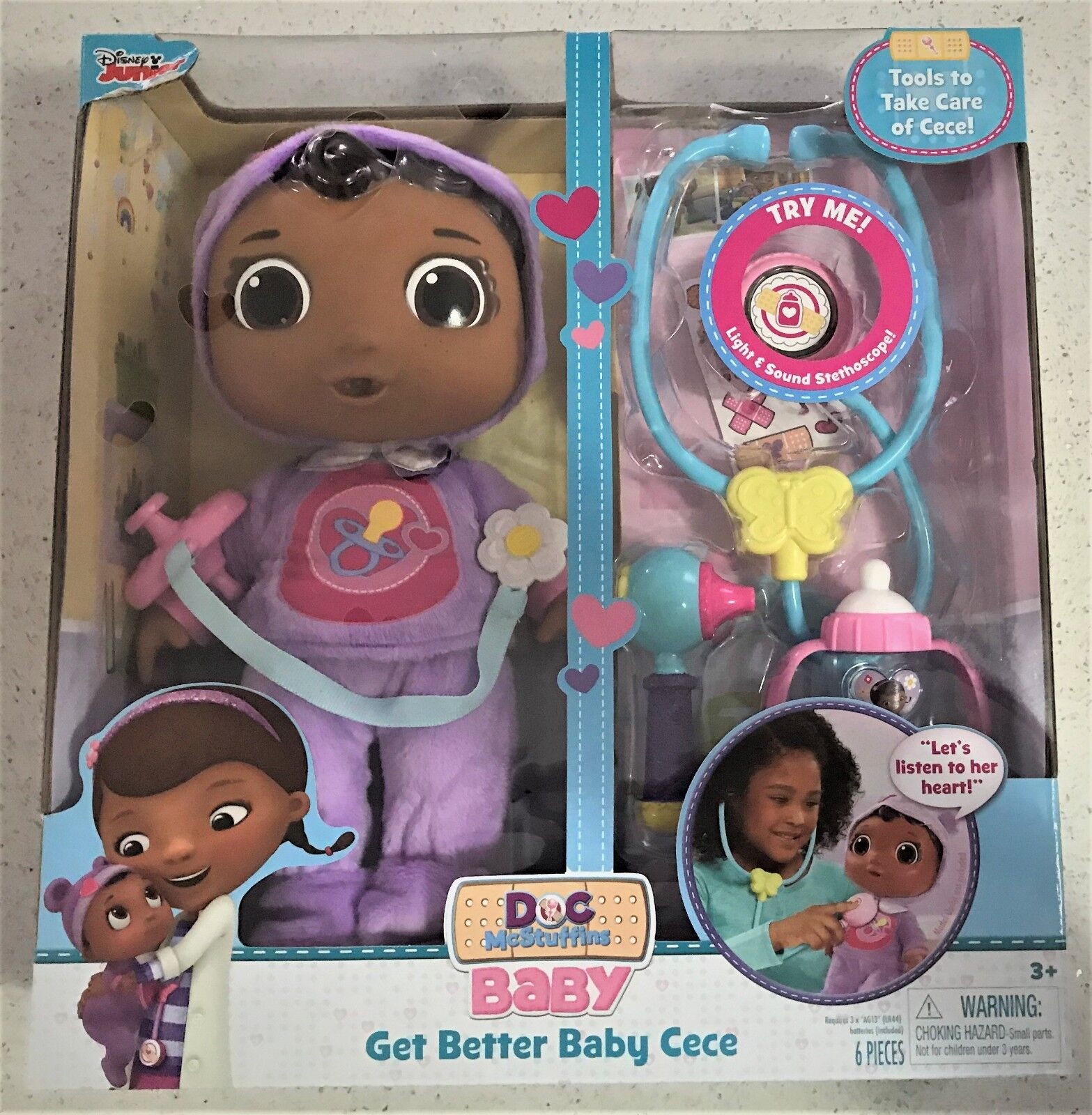 Buy Just Play Disney Doc Mcstuffins Get Better Baby Cece Doll Ages 3 Toy Doctor MyDeal