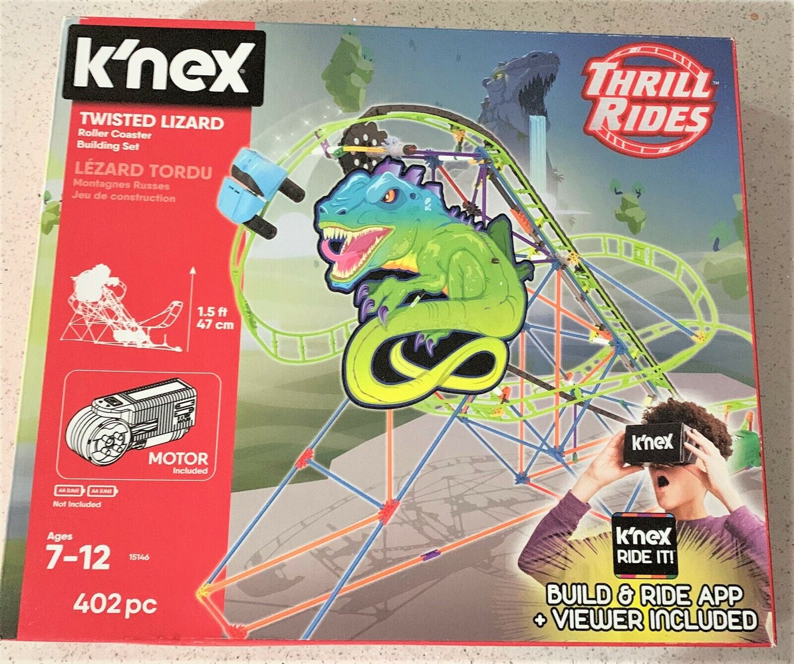 Buy KNEX Twisted Lizard Roller Coaster Building Set with Ride it